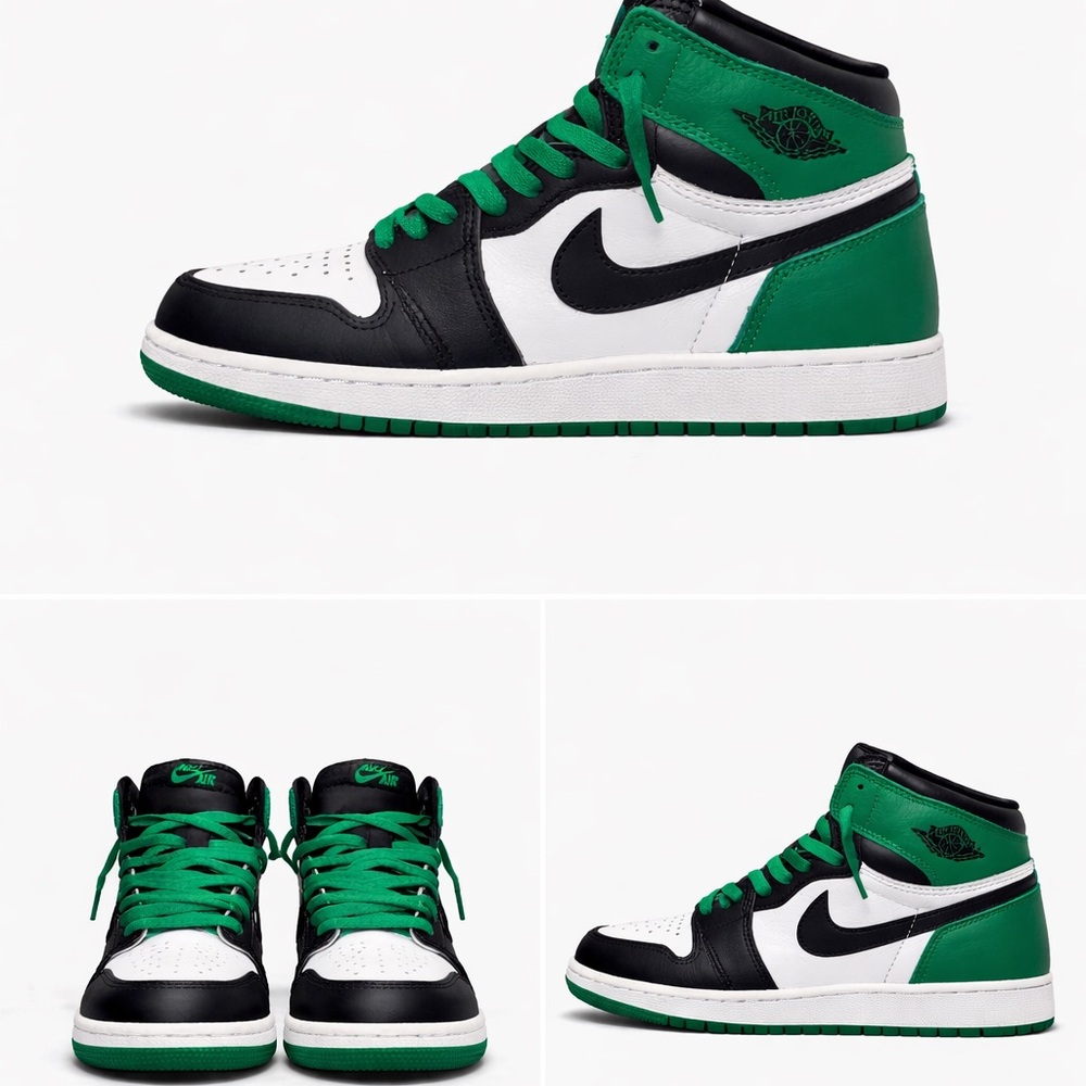 Jordan 1 Retro High OG Lucky Green. Size: 6y || OG Box 100% Authentic